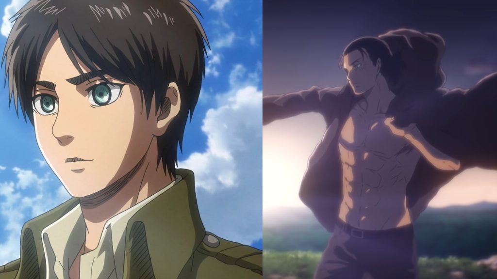 ATTACK ON TITAN antes e depois - Evolução dos personagens Shingeki no  Kyojin 