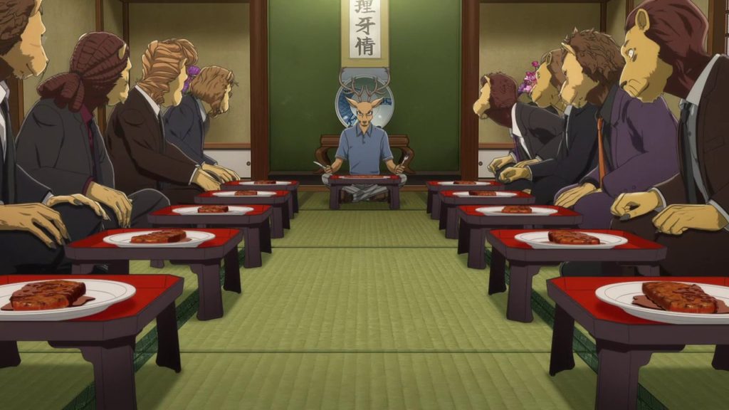 louis e os shishigumi no episódio 15 de beastars