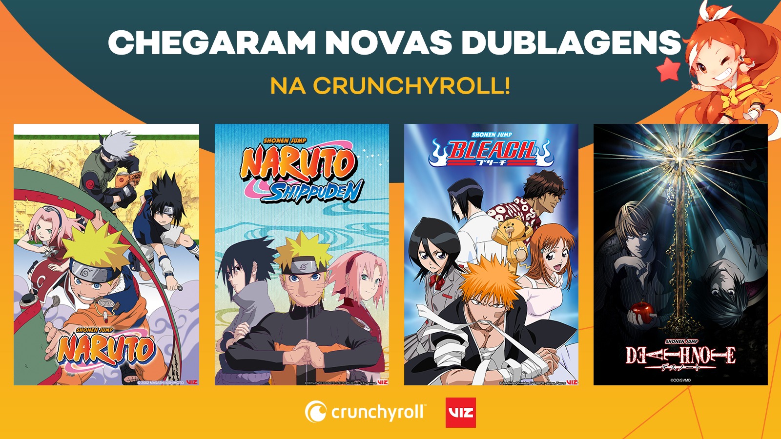 Naruto Shippuden e Bleach dublados na Crunchyroll - O Megascópio