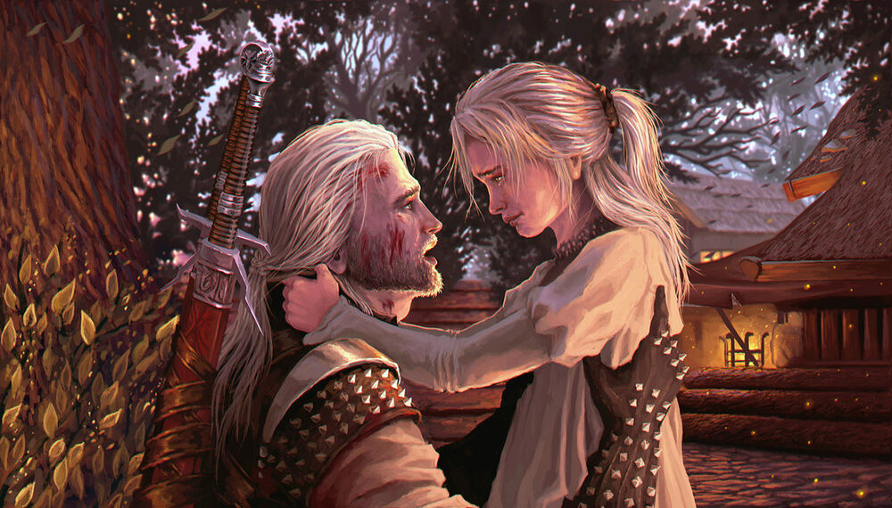 Geralt e Ciri.