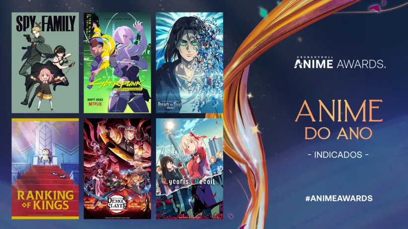 Crunchyroll revela os indicado ao Anime Awards 2023 e abre período de votação nas categorias