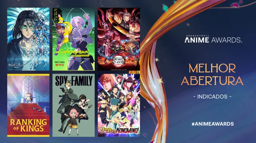 Crunchyroll revela os indicado ao Anime Awards 2023 e abre período de votação nas categorias