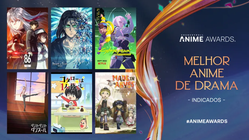 Crunchyroll revela os indicado ao Anime Awards 2023 e abre período de votação nas categorias