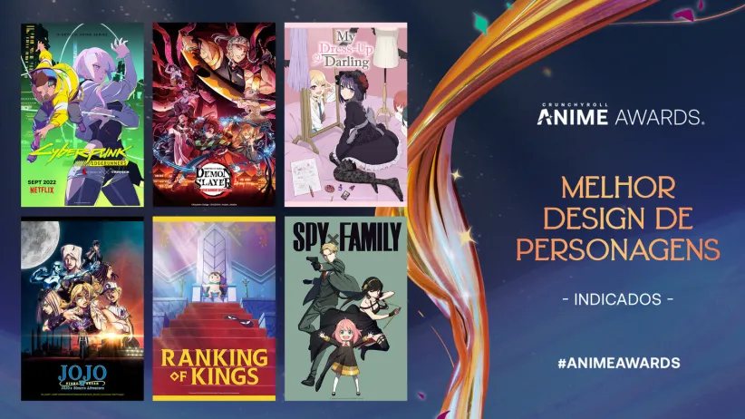 Crunchyroll revela os indicado ao Anime Awards 2023 e abre período de votação nas categorias