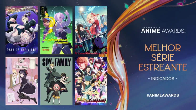 Crunchyroll revela os indicado ao Anime Awards 2023 e abre período de votação nas categorias