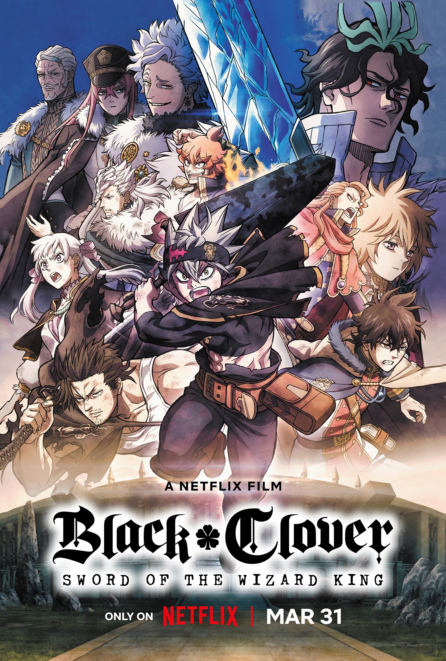 Estreia mundial do filme Black Clover: Sword of the Wizard King é adiada para 16 de Junho