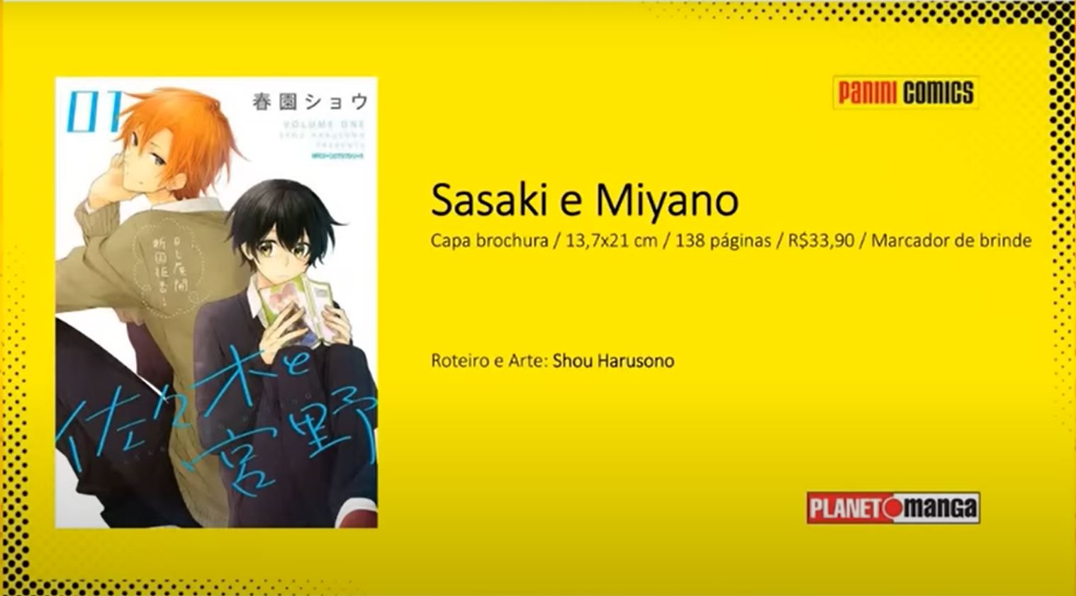 Sasaki to Miyano: anime chegará dublado na Crunchyroll