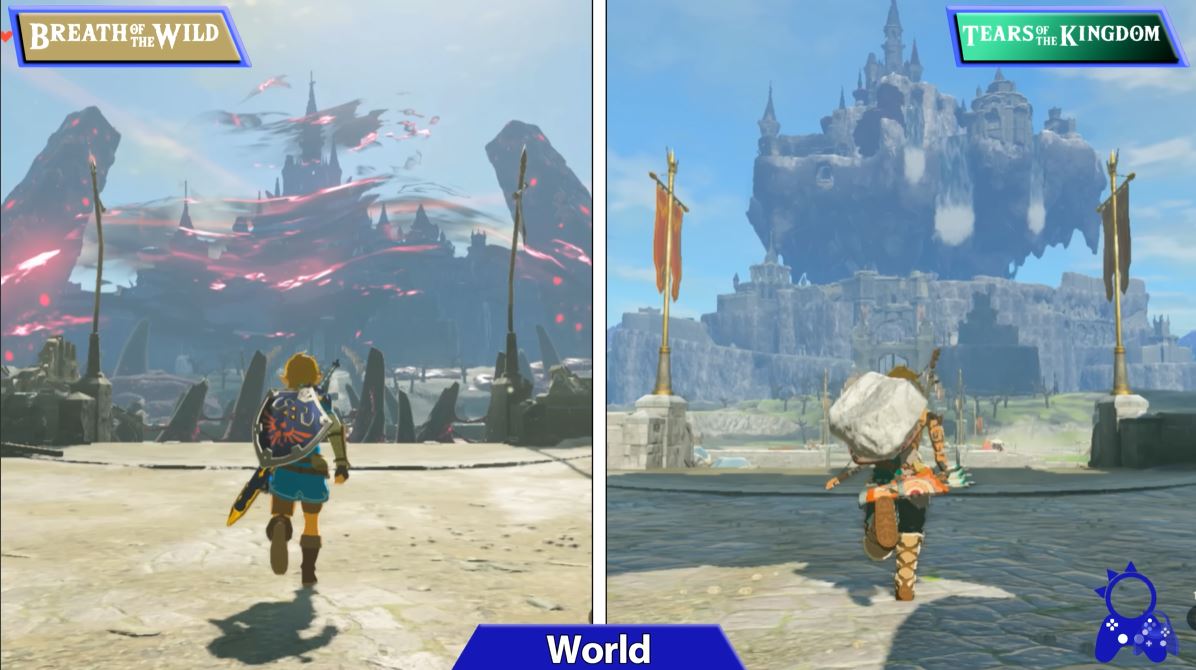 The Legend of Zelda: Confira o vídeo que compara os avanços gráficos entre Tears of the Kingdom e Breath of the Wild