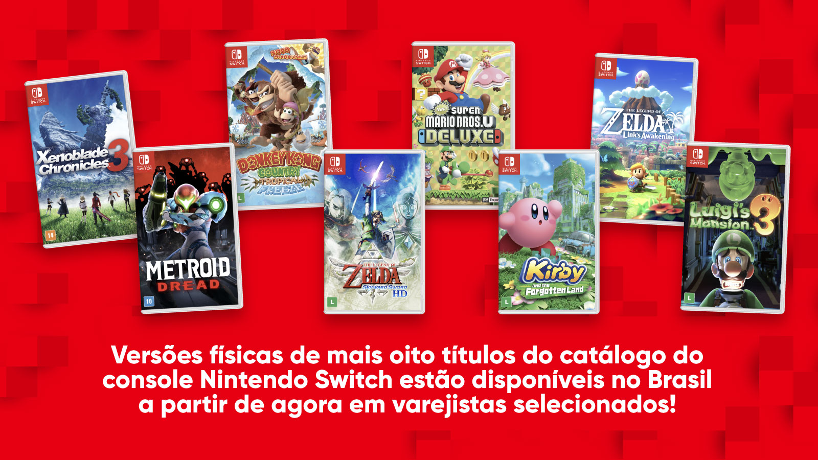 Jogos em mídia física da Nintendo para o Switch chegam ao Brasil custando  R$ 349