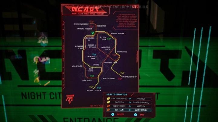 Cyebrpunk 2077 - metrô