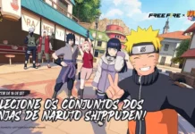 Free Fire x NARUTO SHIPPUDEN traz de volta o Capítulo Um: Invasão da Nove-Caudas NARUTO SHIPPUDEN